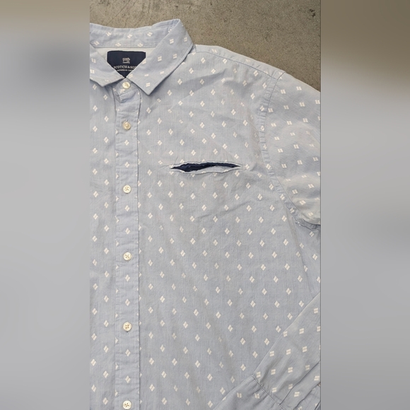 Scotch & Soda Other - Scotch And Soda Long Sleeve Button Down Patterned Shirt, Large